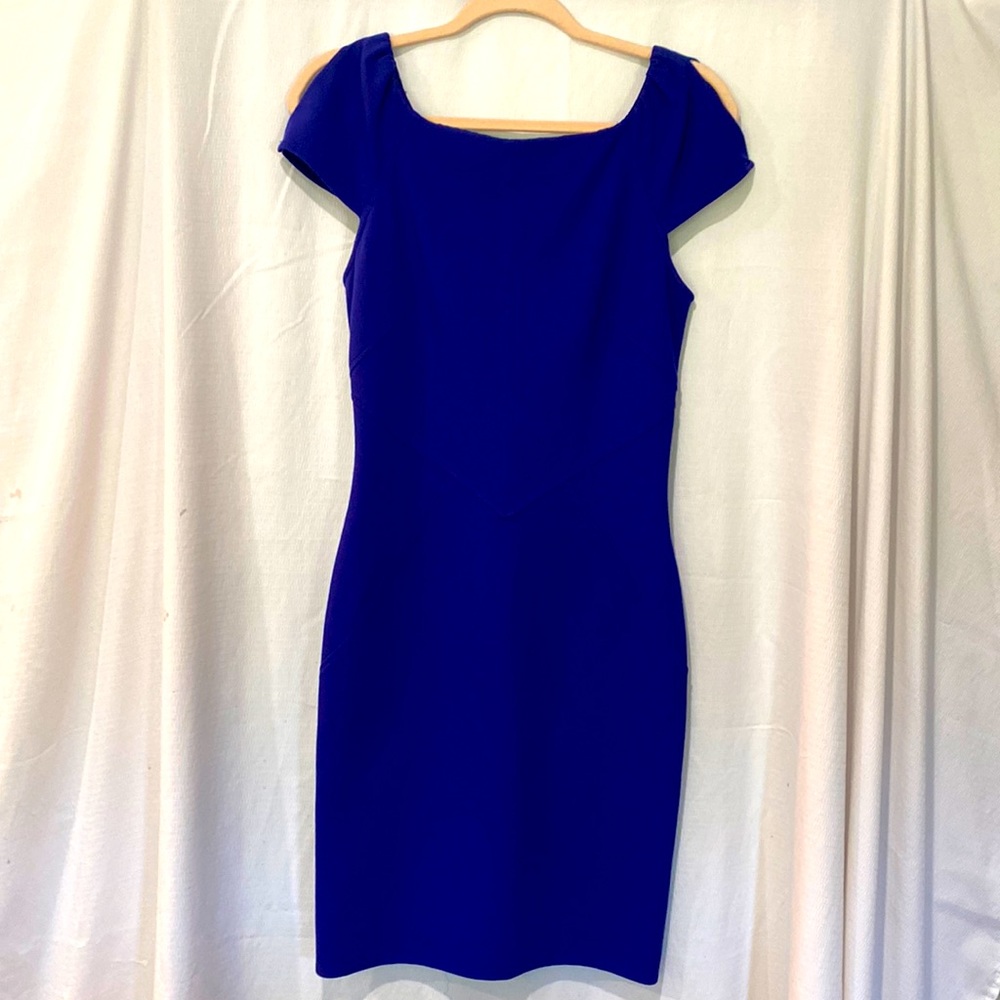 Diane von furstenberg cobalt blue bodycon dress.  Sz 8